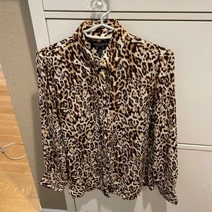 Animal print blouse
